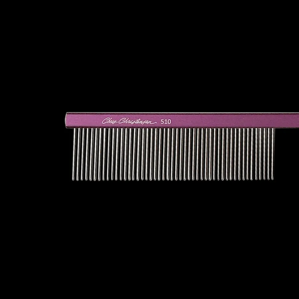 7" Parting Comb Fine Tooth Purple by Chris Christensen