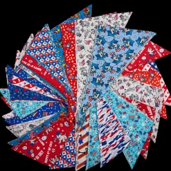 Patriotic Bandanas - 60 Assorted Sizes and Patterns by Bandanas Unlimited