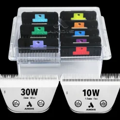 8pc Wide Comb Attachment With #30W XFine and #10W Fine CeramicEdge Blade by Andis
