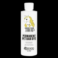 Permanent Dog Hair Dye Glorious Yellow 8oz by Opawz
