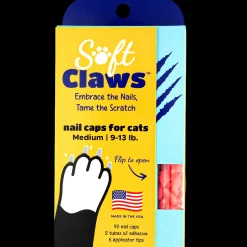 Pink Feline Medium Nail Caps by Soft Claws