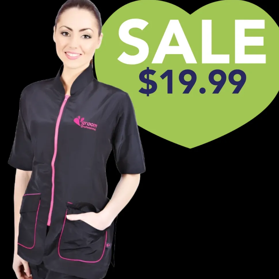 Pink Milano Grooming Jacket by Groom Professional