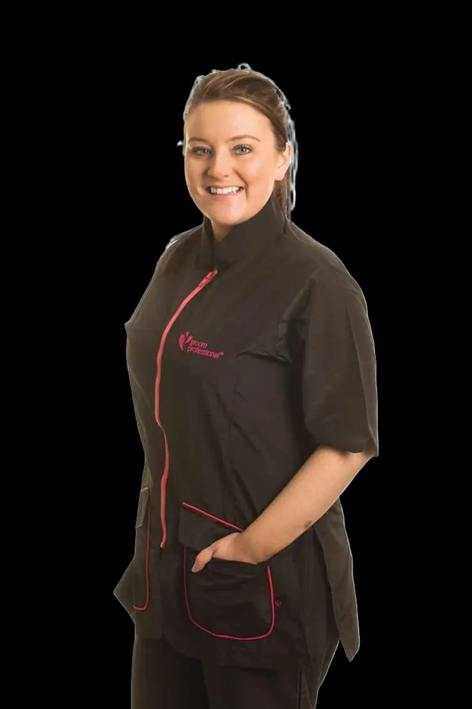 Pink Milano Grooming Jacket by Groom Professional