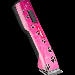 Pink Paws Saphir Cordless Clipper Two Batteries with Free Clipper Grip by Heiniger