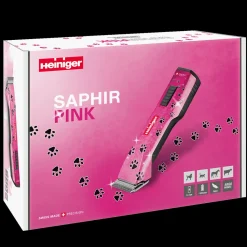 Pink Paws Saphir Cordless Clipper One Battery with Free Clipper Grip by Heiniger