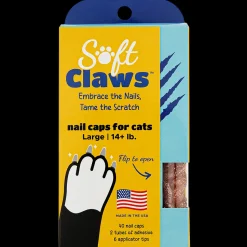 Pink Sparkle Feline Large Nail Caps by Soft Claws