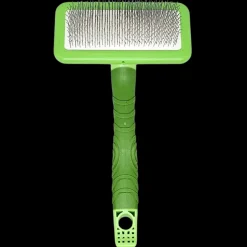 Plastic Handle Small Fluff Brush Green by Zolitta
