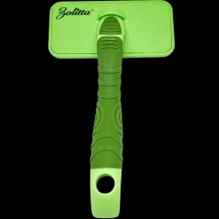 Plastic Handle Small Fluff Brush Green by Zolitta