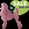 Poodle Business Card Holder Pink by Kumpe3D