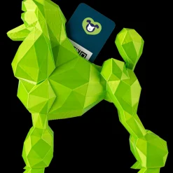 Poodle Business Card Holder Sparkle Alpine Green by Kumpe3D