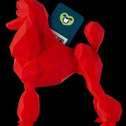 Poodle Business Card Holder Red by Kumpe3D