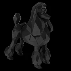 Poodle Business Card Holder Black by Kumpe3D