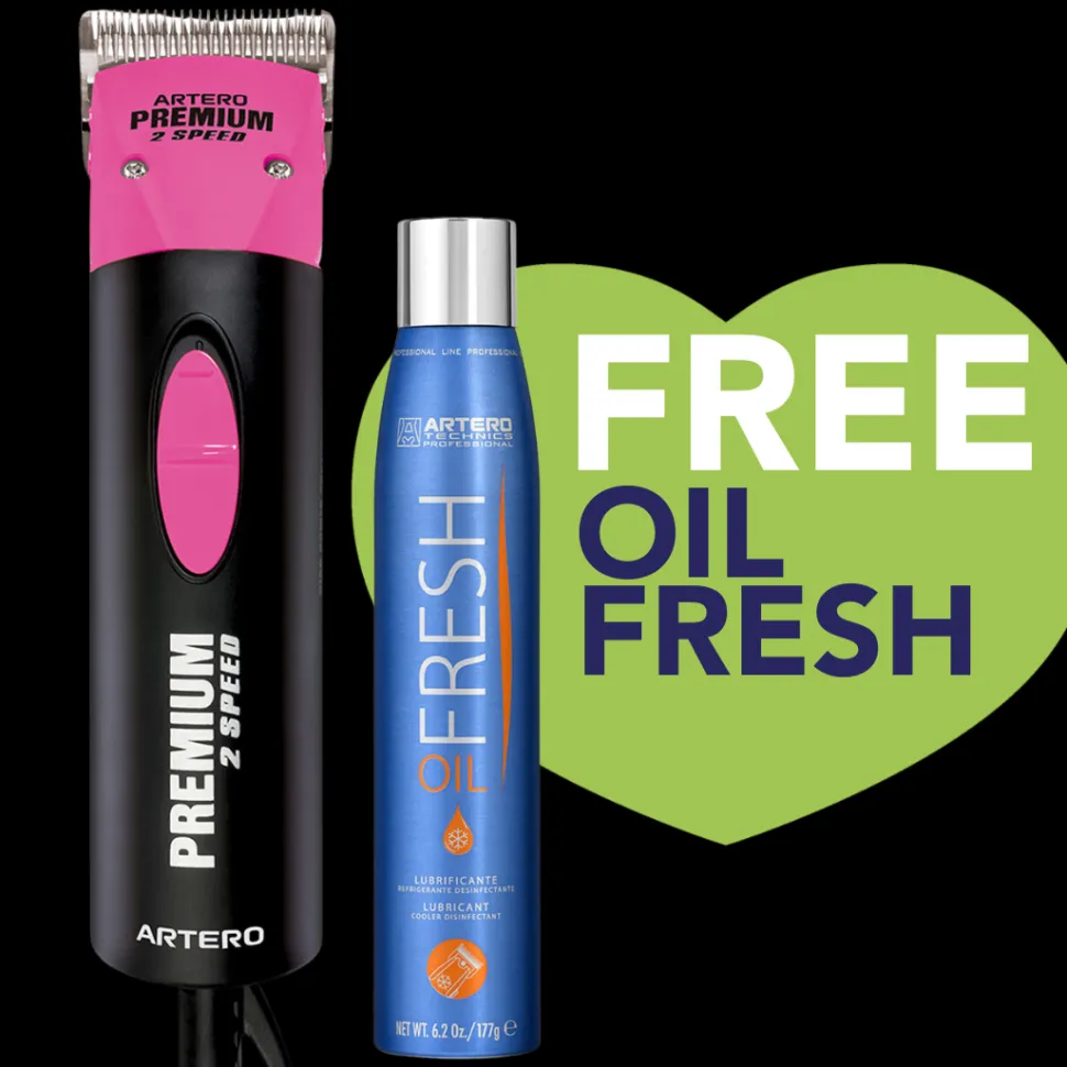 Premium Pink Professional Grooming Clipper by Artero