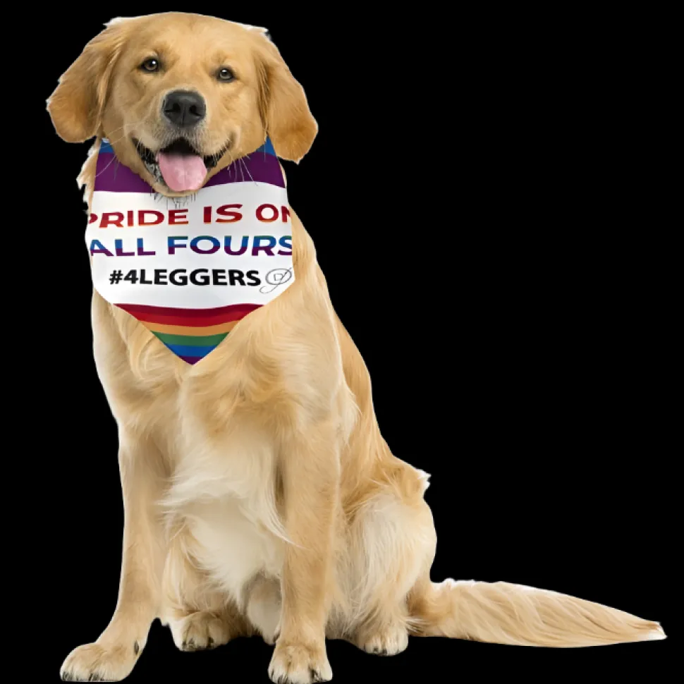 Pride is on All Fours #4Leggers Bandana by Dog Fashion Living