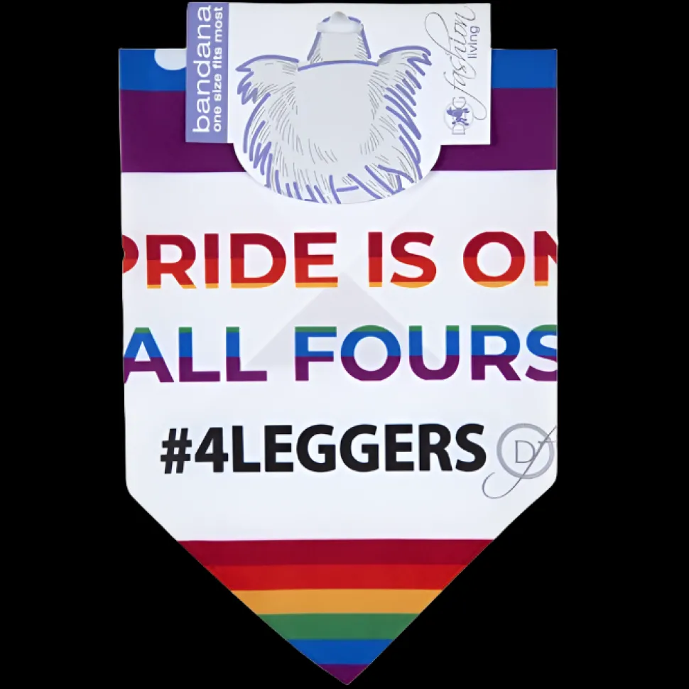 Pride is on All Fours #4Leggers Bandana by Dog Fashion Living