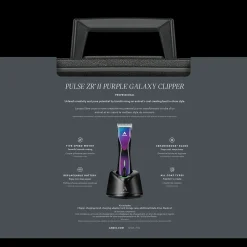 Pulse ZR II Purple Clipper with Free 4FW and 5FW Blades by Andis