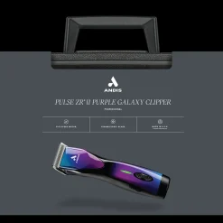 Pulse ZR II Purple Clipper with Free 4FW and 5FW Blades by Andis