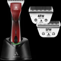 Pulse ZR II Red Clipper #30W and with 4FW and 5FW Blades by Andis