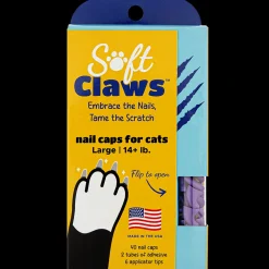 Purple Feline Large Nail Caps by Soft Claws