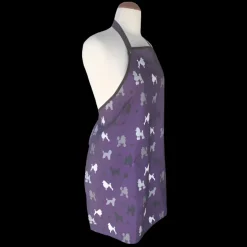 Purple Poodle Grooming Apron by Ladybird Line
