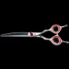 6" Red Mini Curved Shear by PetStore.Direct