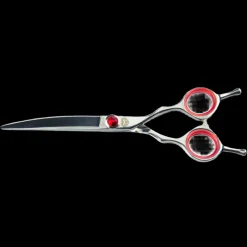 6" Red Mini Curved Shear by PetStore.Direct