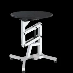 Round Air Lift Table - Black Top by PetStore.Direct