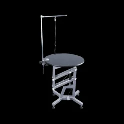 Round Air Lift Table - Black Top by PetStore.Direct