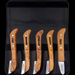 Set of 5 Left Handed Stripping Knife 723L by Aaronco