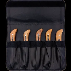 Set of 5 Left Handed Stripping Knife 723L by Aaronco