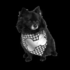 Silver Bone Classy Dog Bandana by Dog Fashion Living