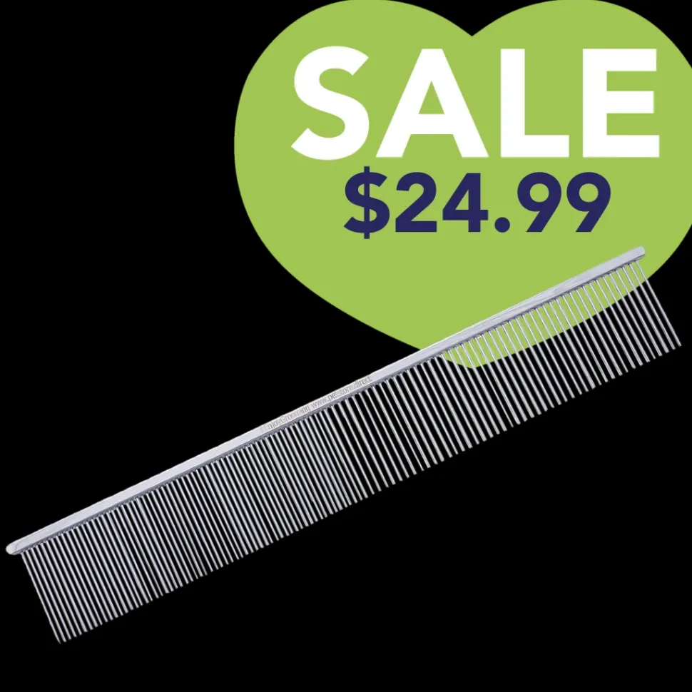 9" 50/50 Silver Buttercomb by PetStore.Direct