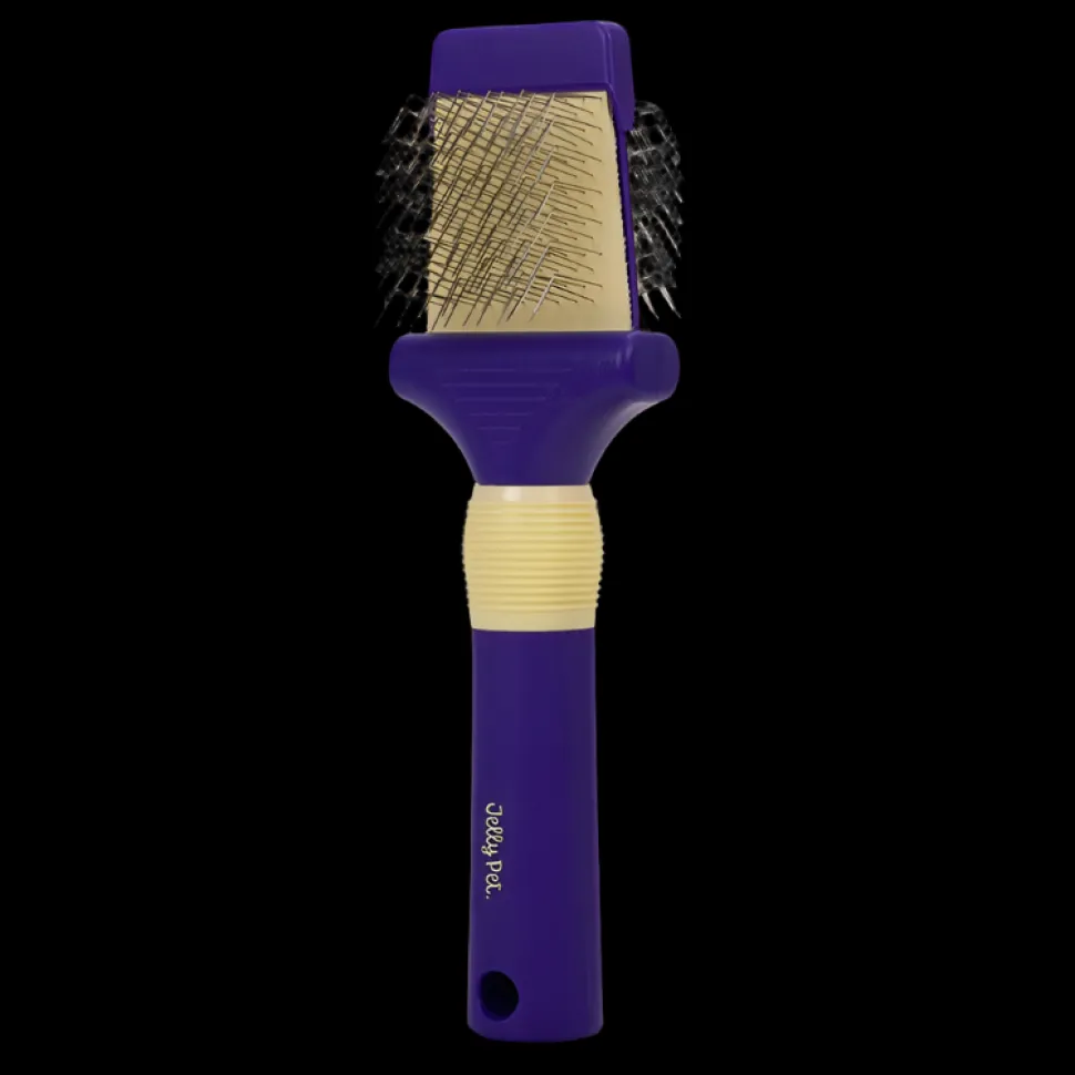 Small Double Sided Slicker Brush by Jelly Pet