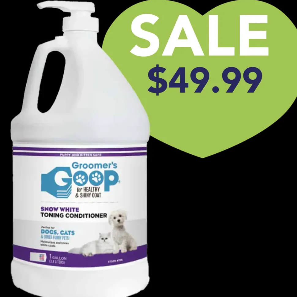 Snow White Toner Conditioner 1 Gallon by Groomer's Goop