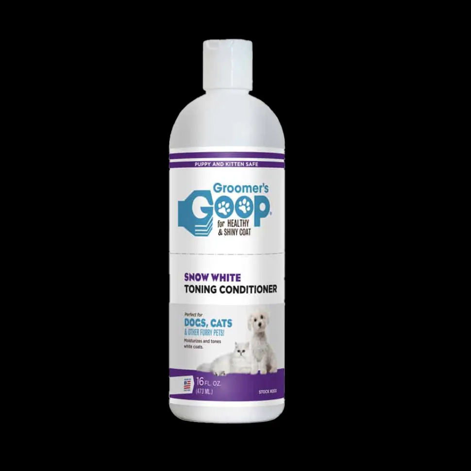 Snow White Toner Shampoo and Conditioner 16oz by Groomer's Goop
