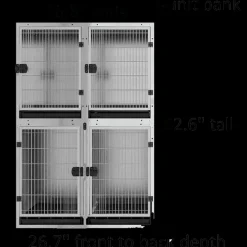 Stainless Steel Cage Banks by PetStore.Direct
