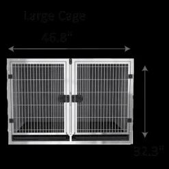 Stainless Steel Cage Banks by PetStore.Direct