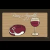 Steak & Wine Dog Bowl Placemat by Dog Fashion Living
