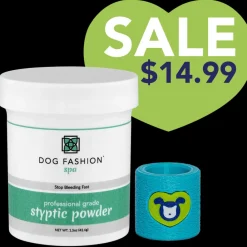Styptic Powder with Free Holder Cyan by Dog Fashion Spa