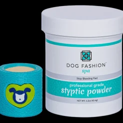 Styptic Powder with Free Holder Cyan by Dog Fashion Spa