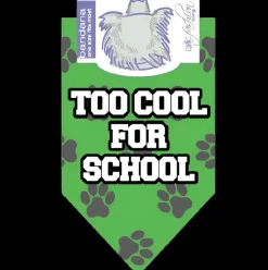 Too Cool For School Bandana by Dog Fashion Living