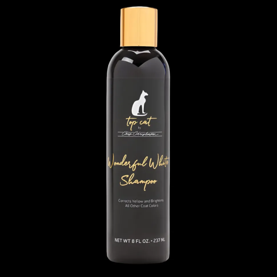Top Cat Wonderful White Shampoo 8oz by Chris Christensen