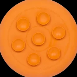 UFO Slow Feeder Dog Bowl Orange by LickiMat