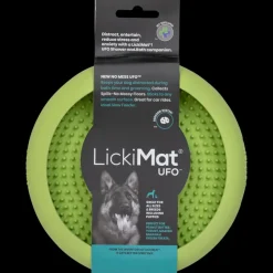 UFO Slow Feeder Dog Bowl Green by LickiMat