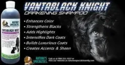 Vantablack Night Dark Coat Enhancing Shampoo 16oz by Nature's Specialties