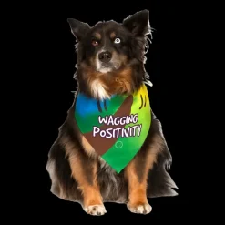 Wagging Positivity Dog Bandana by Dog Fashion Living