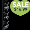 Wall Wide 6 Blades Holder Black by PetStore.Direct