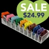 Wide 10 Blades/Combs Guard Holder Clear by PetStore.Direct