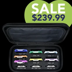 3 Wide Blades + 7 Wide Combs Bundle (Black Zipper Case) by Joyzze