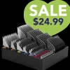 Wide Blades/Combs Guard Holder 11 Black by PetStore.Direct